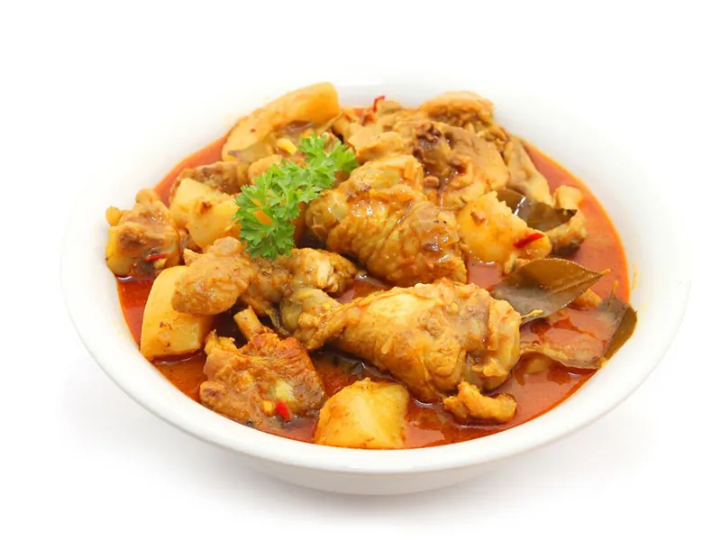 Spicy curry stewed chicken with soft potato at New King Wok, a Chinese Restaurant in Bensalem